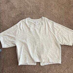 Athleta Light Gray Knit Top